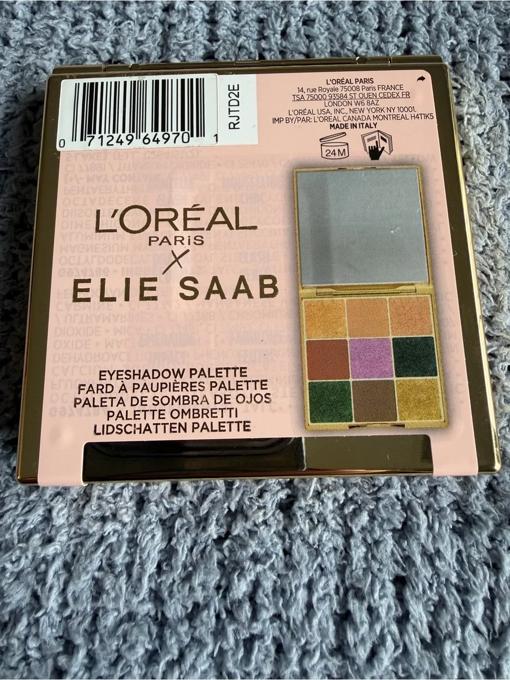 LIMITED EDITION!!! L'Oréal Paris x Elie Saab Shimmer Eyeshadow palette 9 Shades
